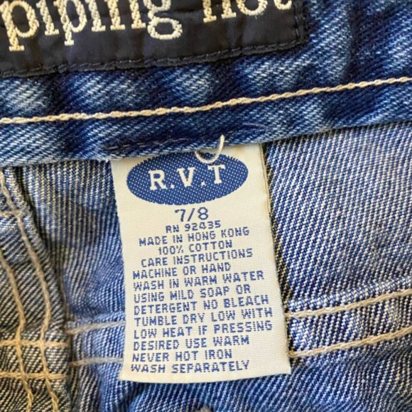 Vintage 1990’s RVT Serve Piping Hot Jeans High Rise Embroidered Dragonfly 7/8 - Picture 10 of 12